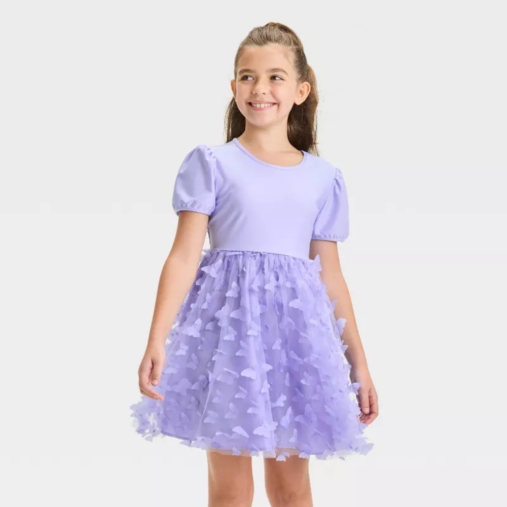 Girls' Wicked Glinda Dress - Lavender nwt